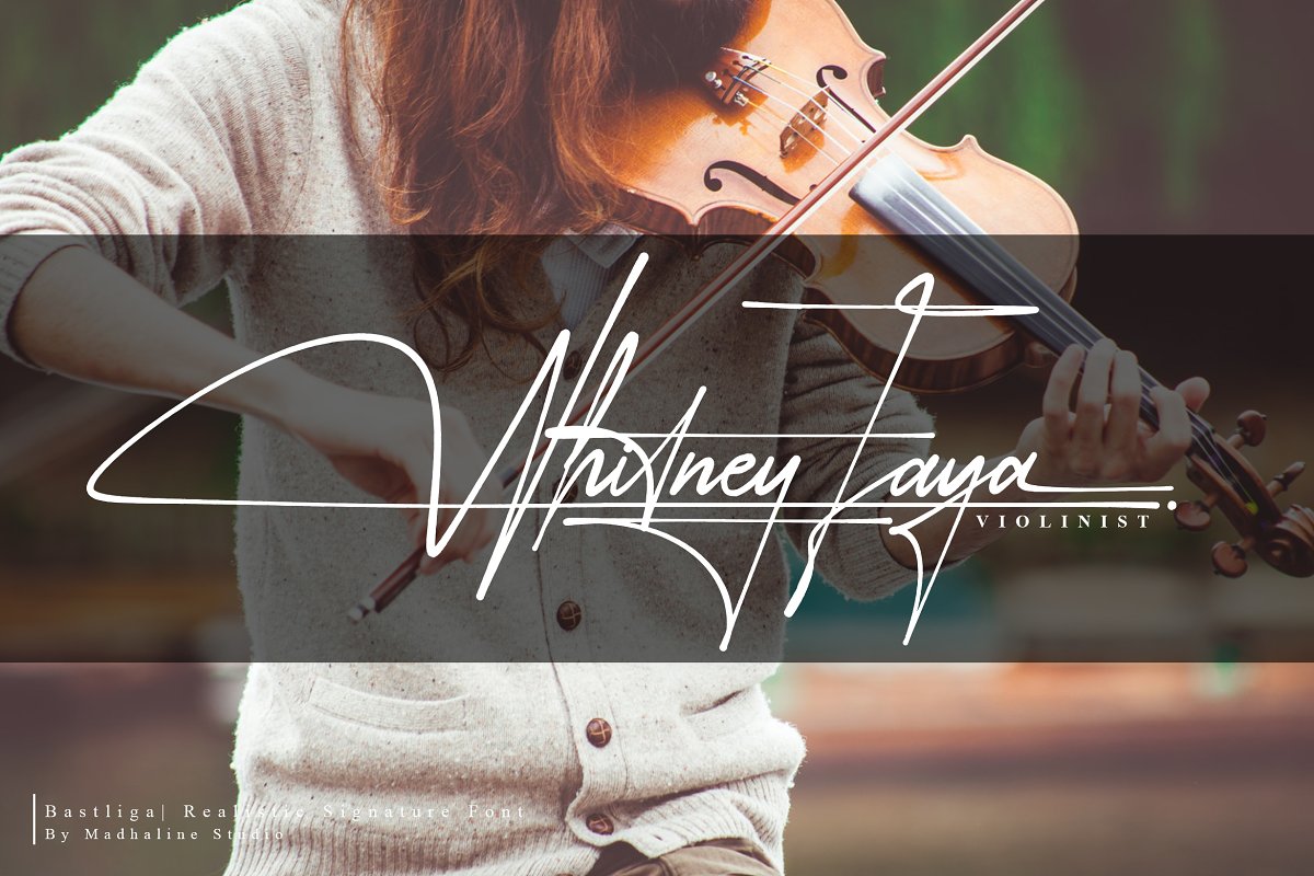 Bastliga 5 Realistic Signature Vol.1 Font Free Download