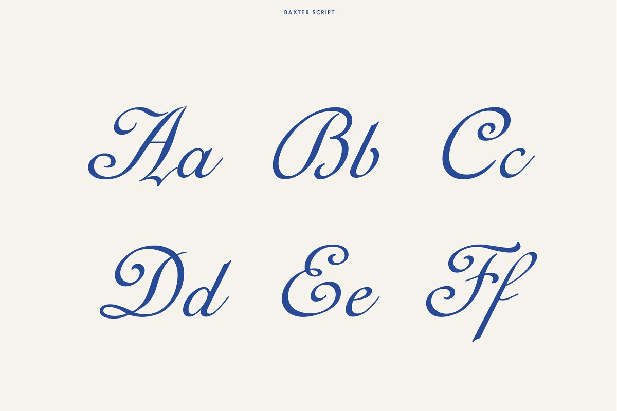 Baxter an Elegant Script Font