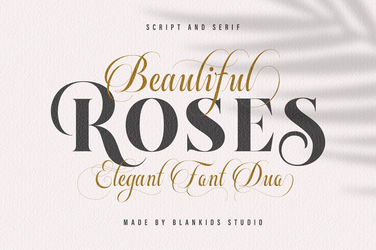 Beautiful Roses Duo Font