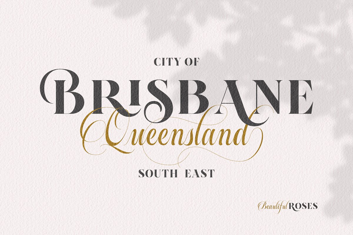 Beautiful Roses Duo Font