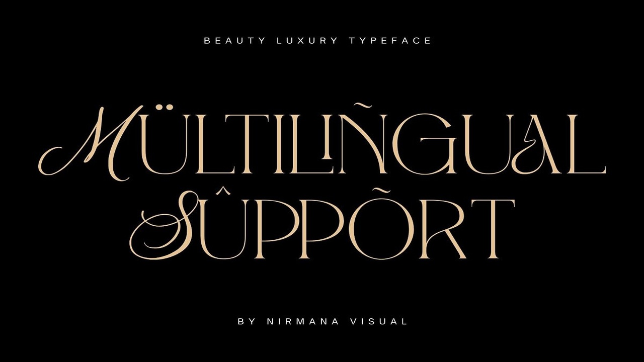 Beauty Luxury Ligature Serif Font