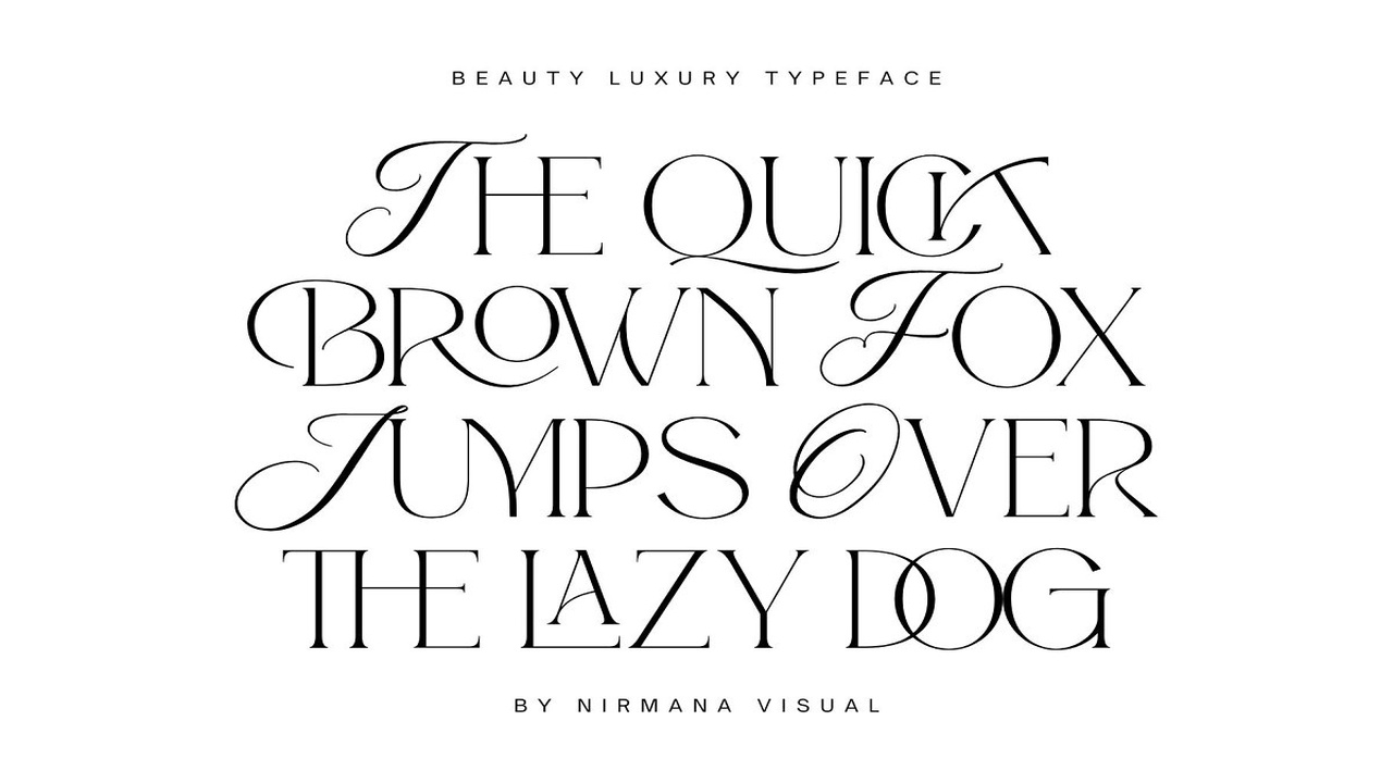 Beauty Luxury Ligature Serif Font