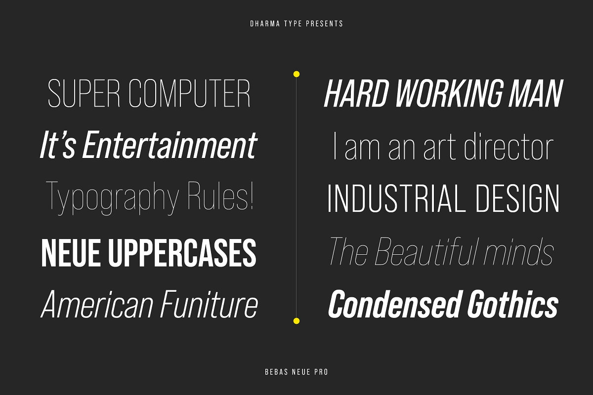 Bebas Neue Pro Normal Width Family Font