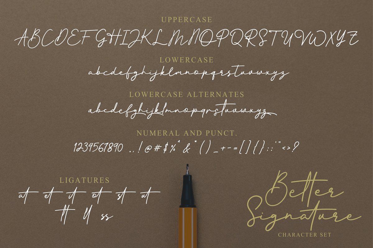 Better Signature Font