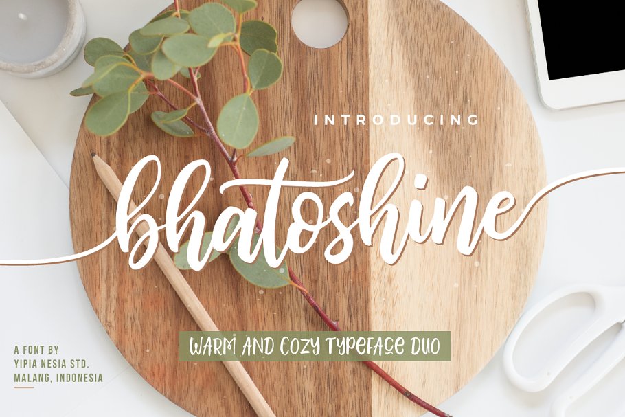 Bhatoshine Fancy Duo Font