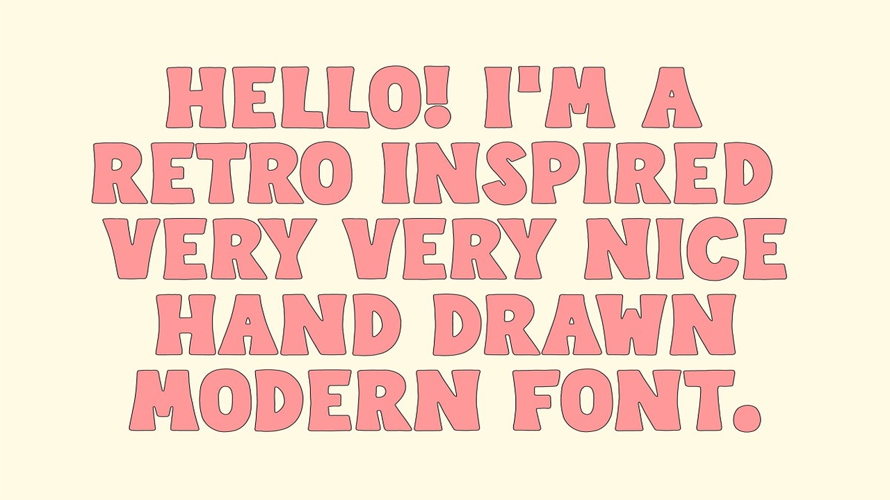 Big Big A Retro Hand lettered Font