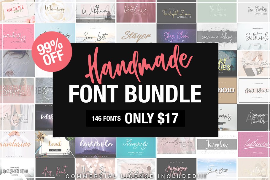 Big Sale Bundle 146in1 Font Free Download