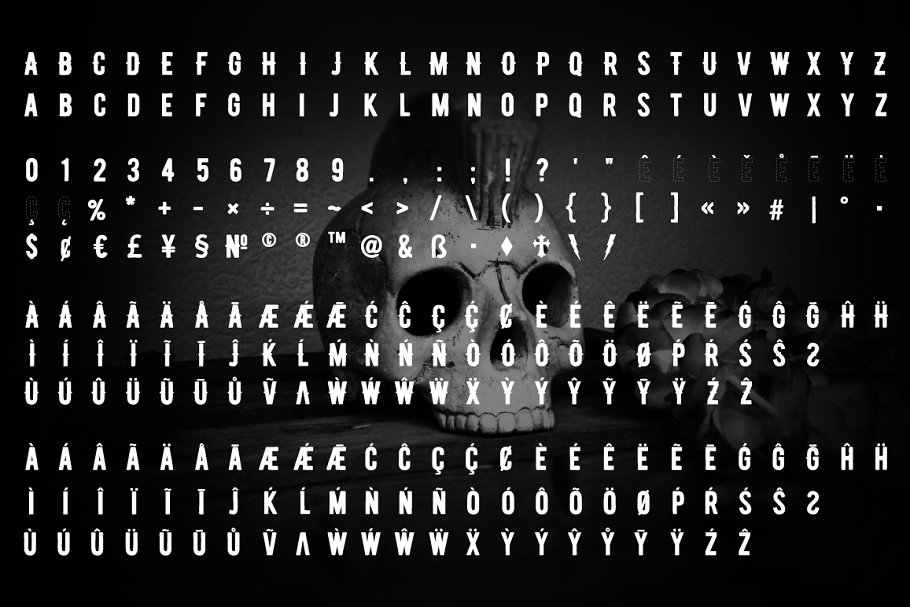 Biker Diamond Typeface Font