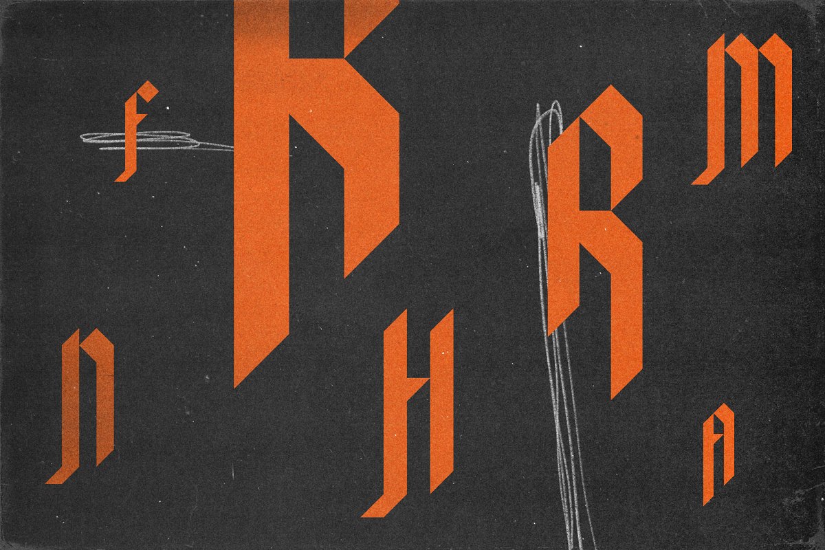 Blackleather Display Typeface Font