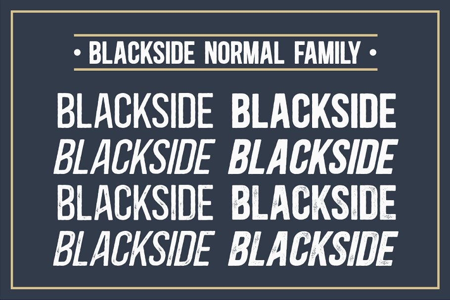 Blackside a vintage Font Free Download