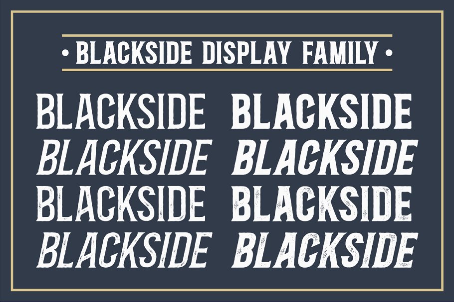 Blackside a vintage Font Free Download