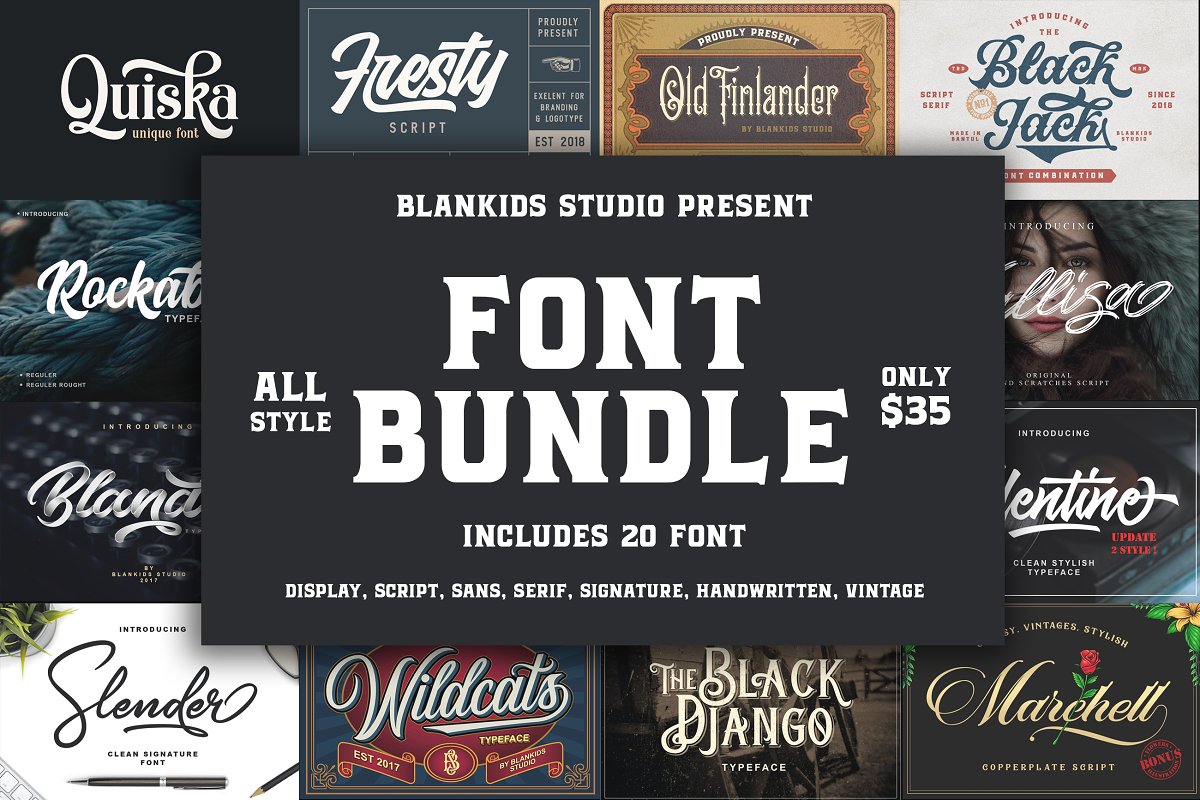 Blankids Bundle Font