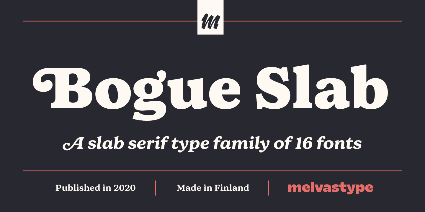 Bogue Slab Font