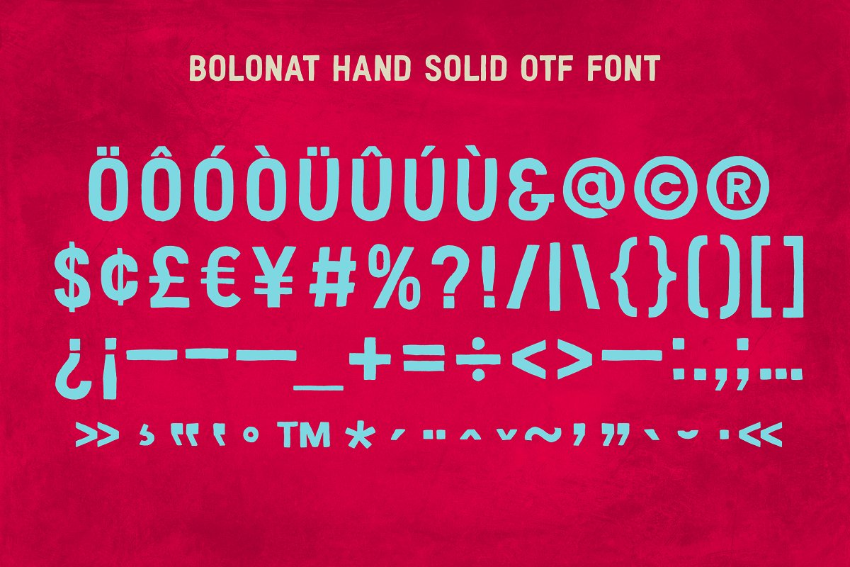 Bolonat Watercolor SVG OTF Font