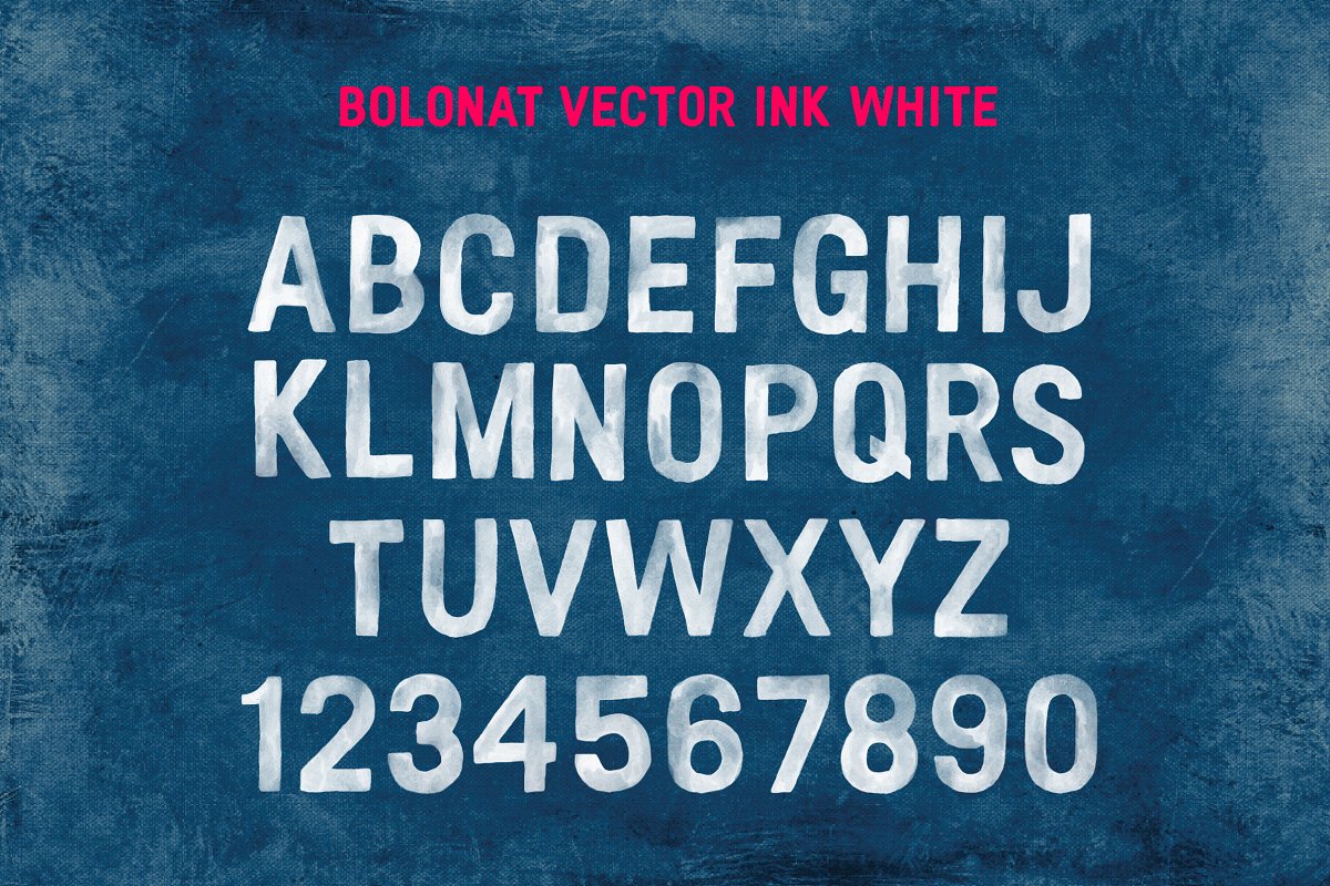 Bolonat Watercolor SVG OTF Font