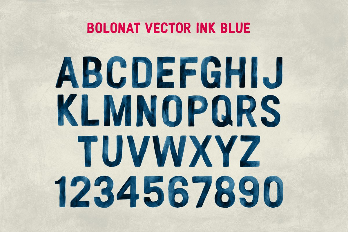 Bolonat Watercolor SVG OTF Font