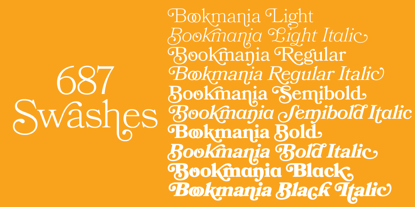 Bookmania Font
