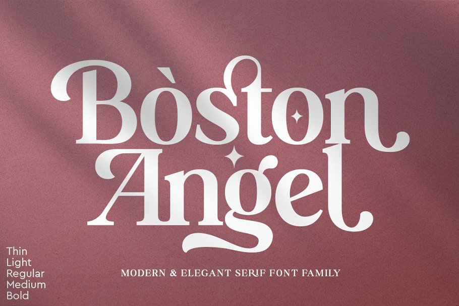 Boston Angel Serif Font Free Download
