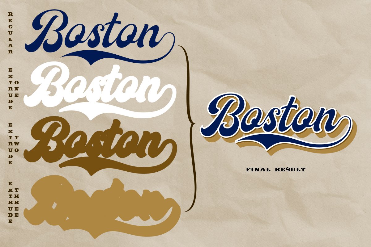 Boston | Baseball Script font Free Download