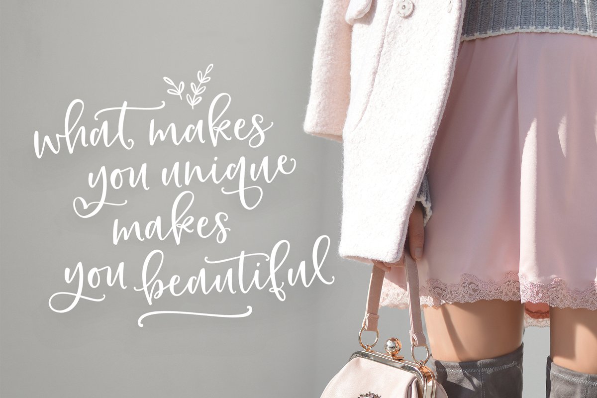 Bottoms Up Love Duo Extras Font