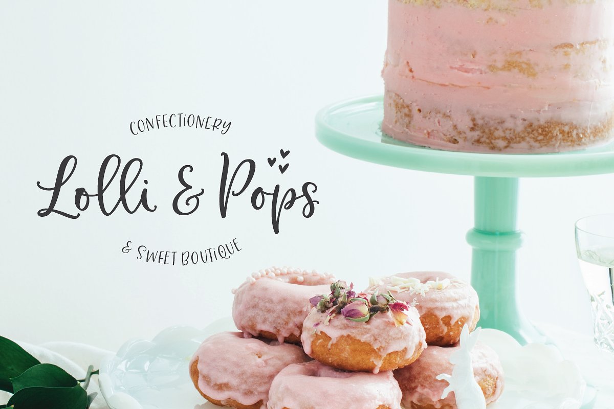 Bottoms Up Love Duo Extras Font