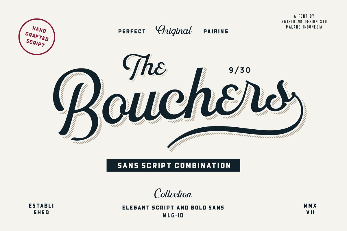 Bouchers Layered | Font Bundle Free Download