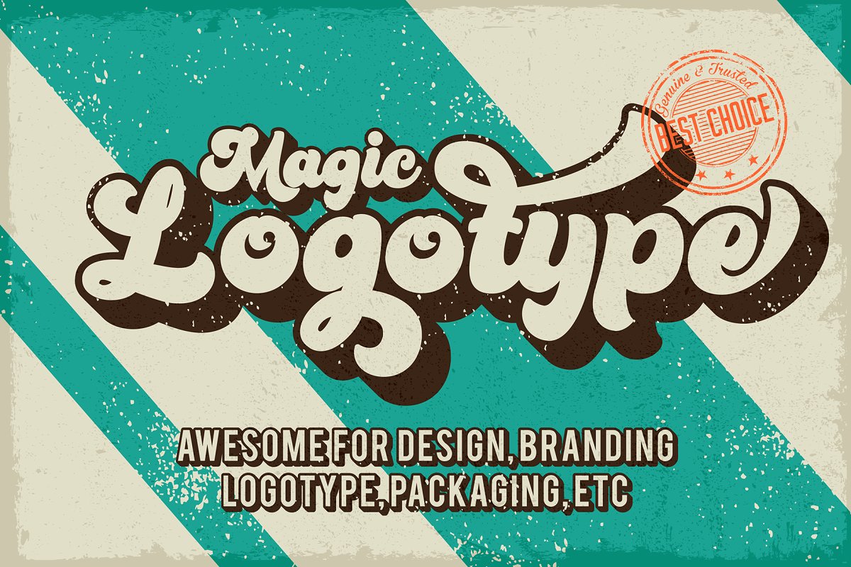 Bratsy Script Layered Retro Font