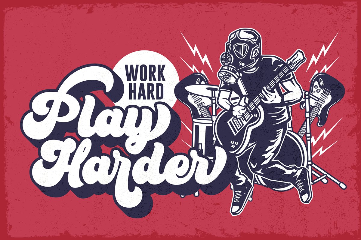 Bratsy Script Layered Retro Font