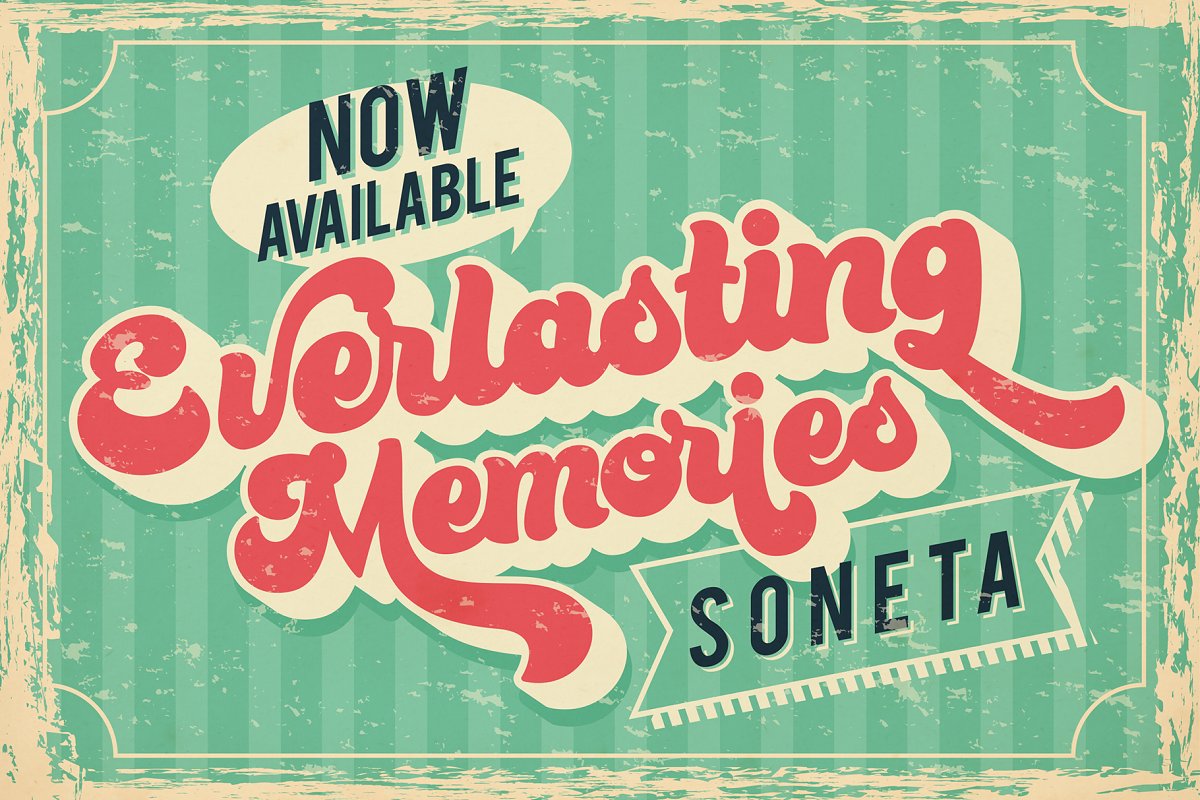 Bratsy Script Layered Retro Font