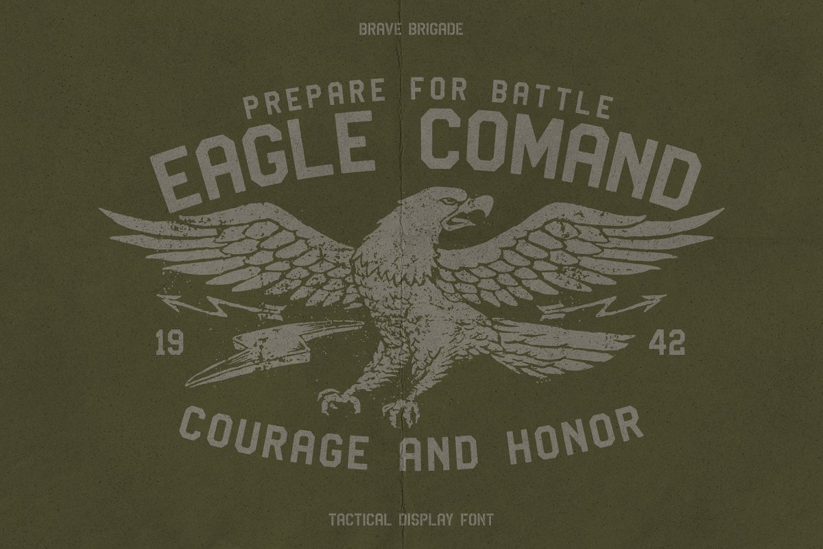 Brave Brigade Tactical Display Fon Font