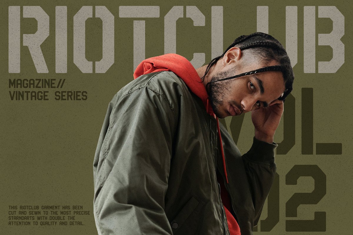 Brave Brigade Tactical Display Fon Font