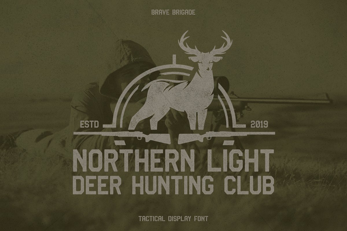 Brave Brigade Tactical Display Fon Font