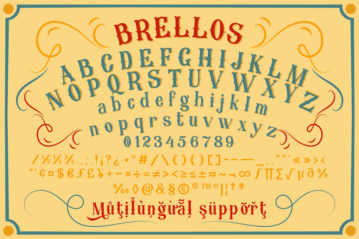 Brellos Typeface Font