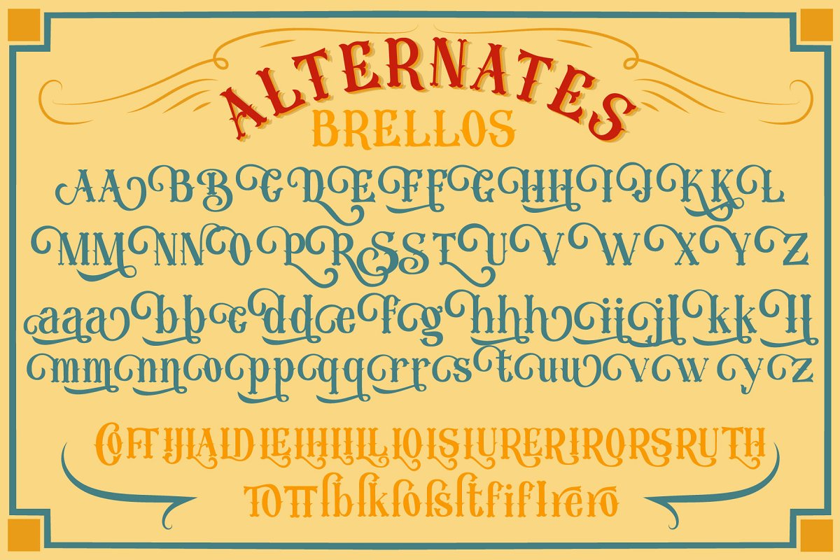 Brellos Typeface Font