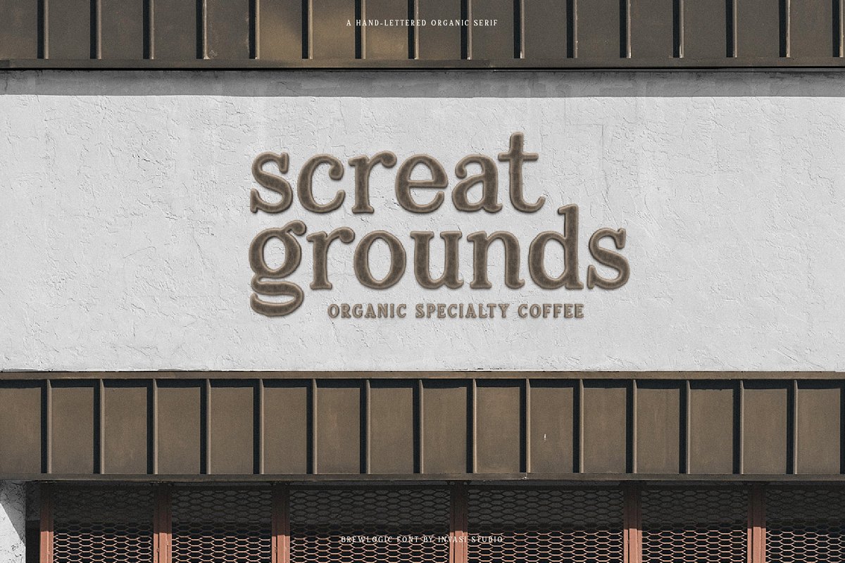 Brewlogic Organic Display Font