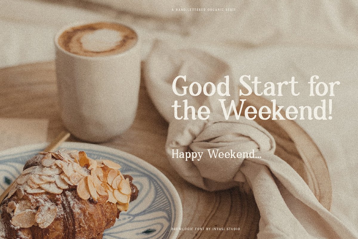 Brewlogic Organic Display Font