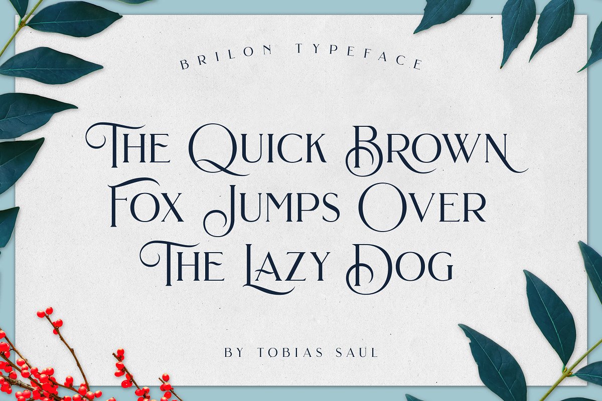 Brilon Font + Extras Free Download