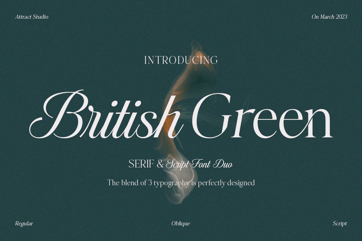 British Green Font Free Download
