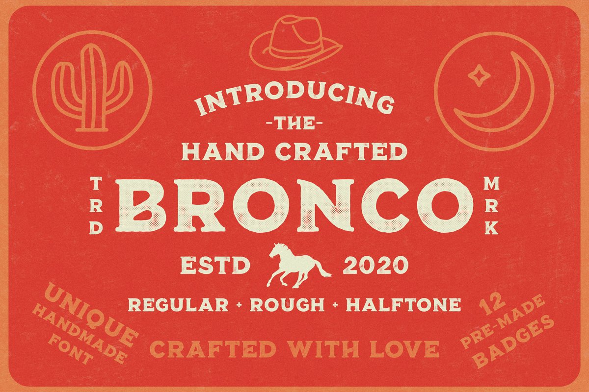 Bronco Collection Extras Font