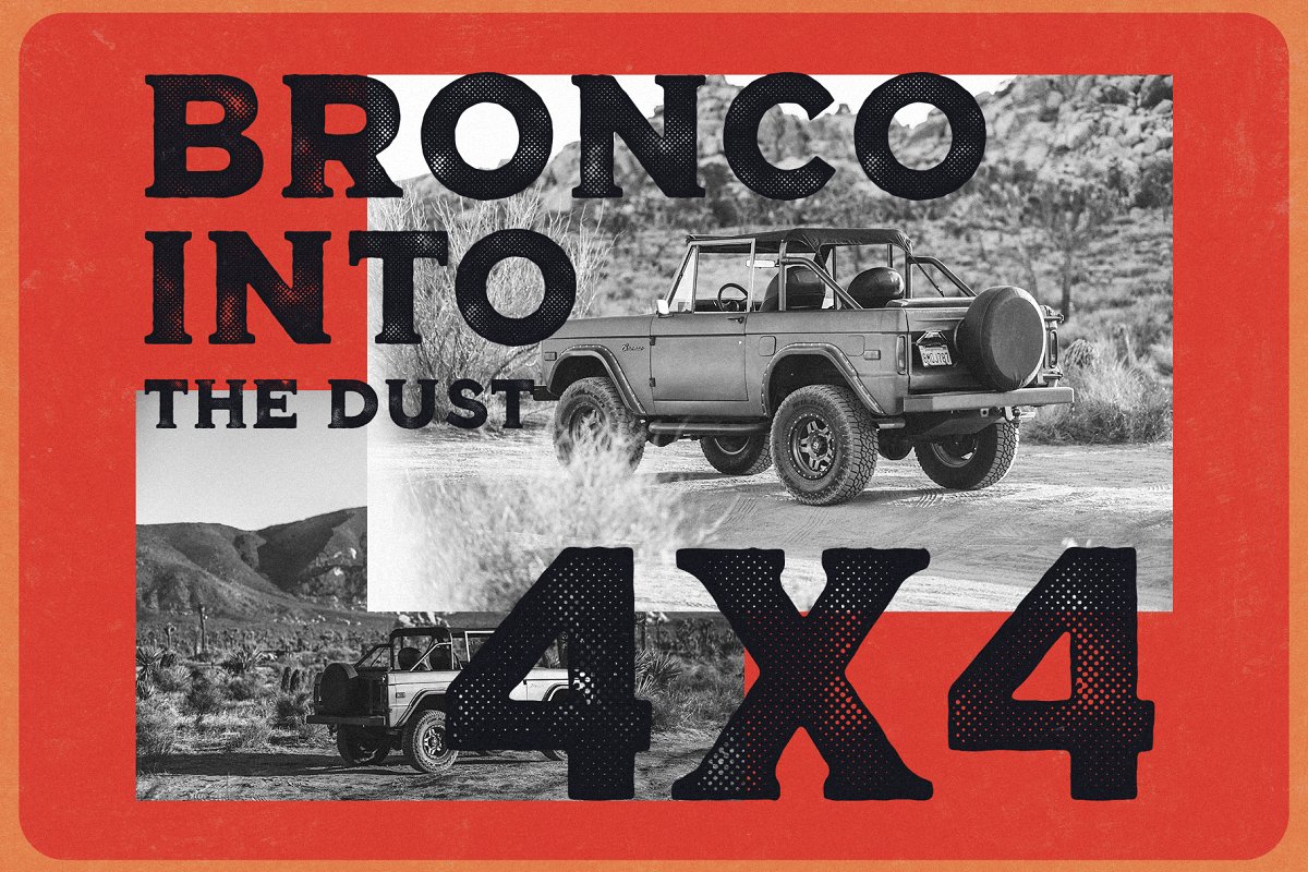 Bronco Collection Extras Font