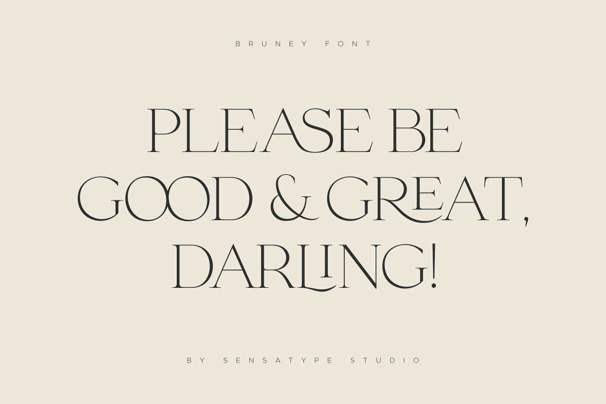 Bruney Classy Ligature Font Free Download