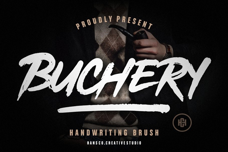 Buchery Brush Font