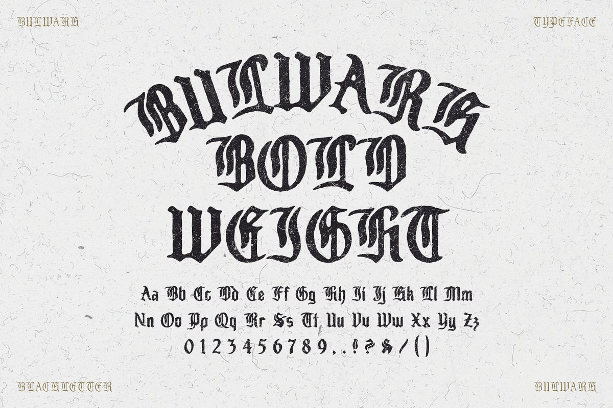 Bulwark Font Family Free Download Bulwark Font