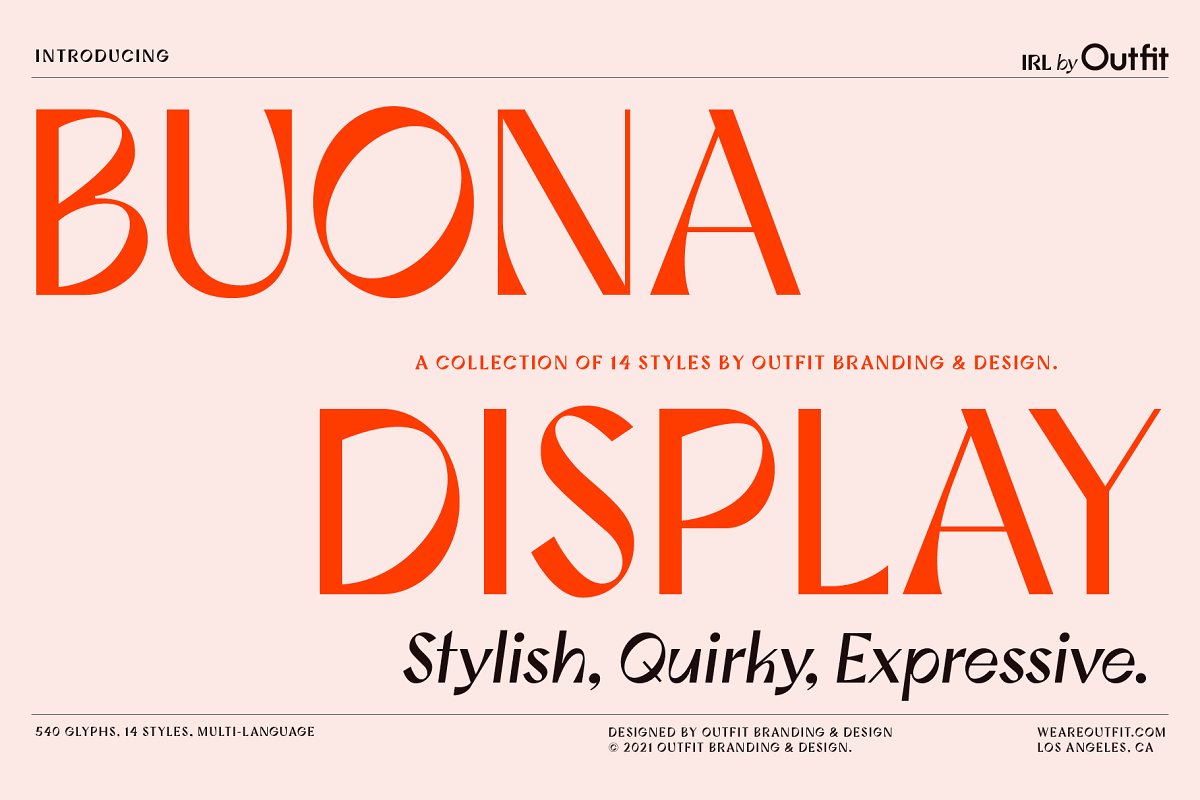 Buona Display Font Family Free Download