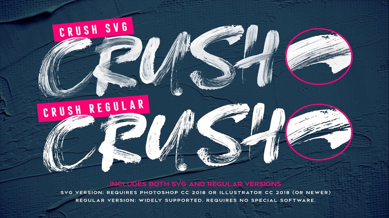 CRUSH SVG Font