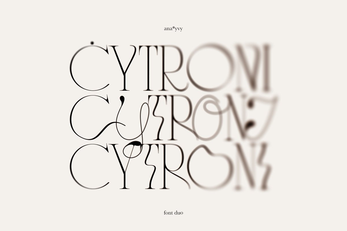 CYTRONI Modern Mix Duo Font