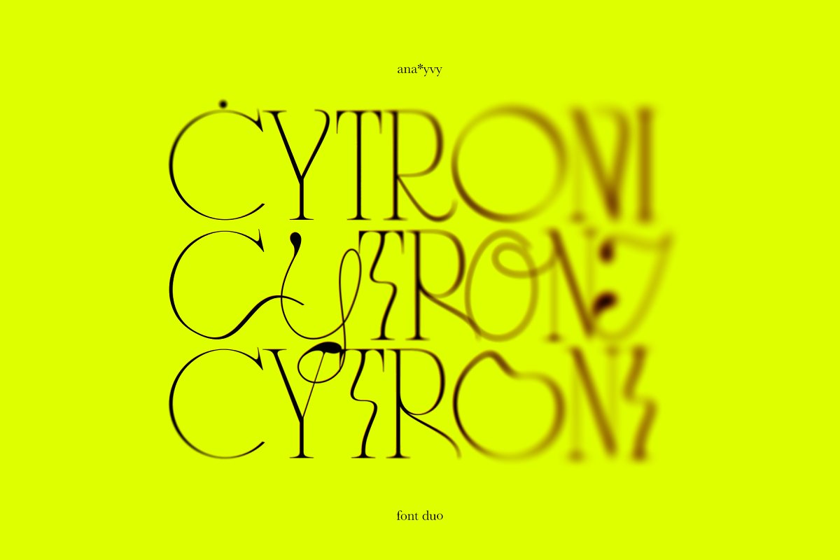 CYTRONI Modern Mix Duo Font