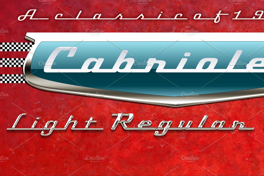 Cabriolet family Font