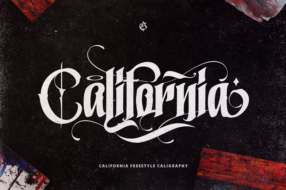 California Style Extra slant Font