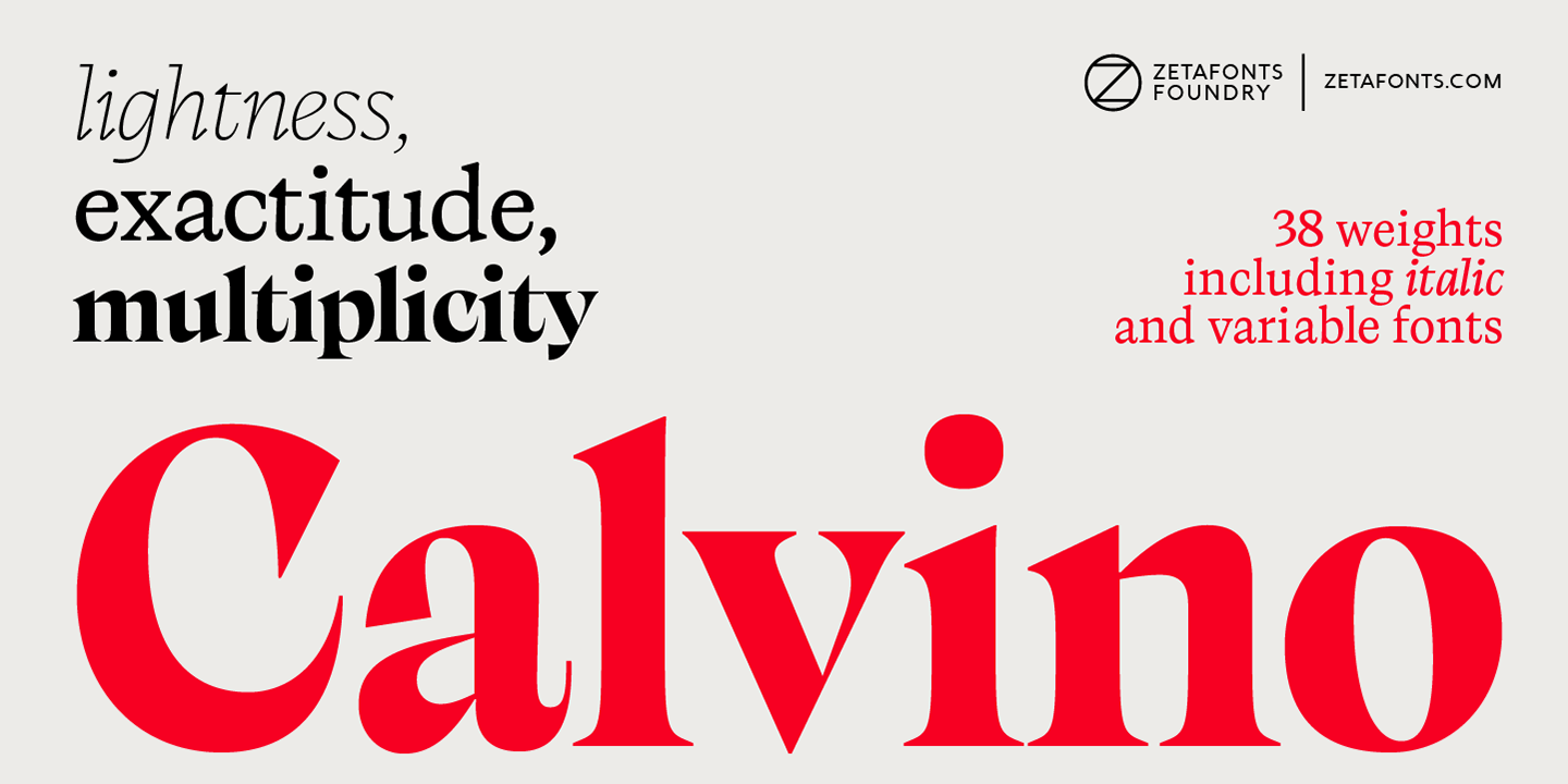 Calvino Font